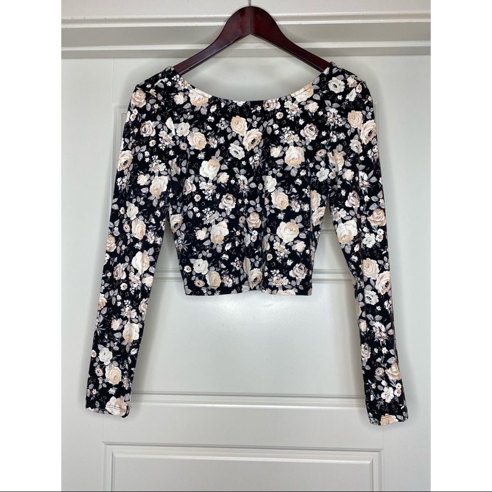 Floral Crop Long Sleeve